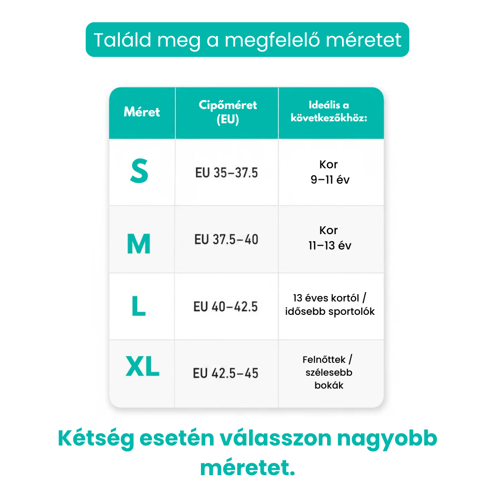 RecoverX – Sarok- és növekedési porc támasztó harisnya fiataloknak
